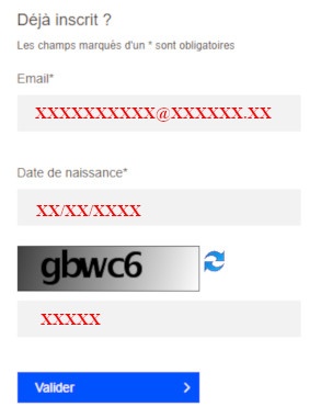 Identifiant oublié