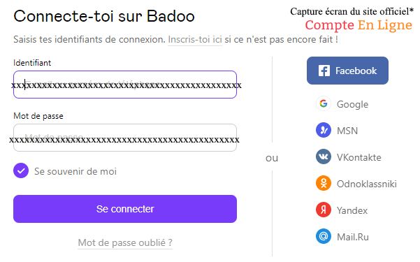 badoo se connecter à mon compte en ligne
