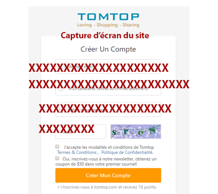 Inscription Tomtop.com