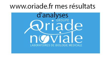 www.oriade.fr mes résultats d’analyses