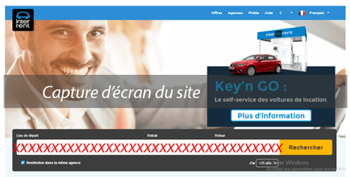 Réserver sur interrent.com