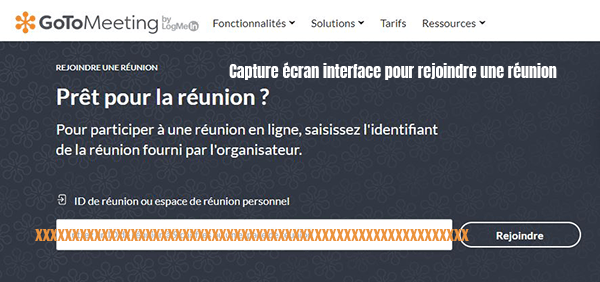 rejoindre reunion gotomeeting