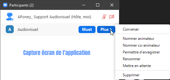 modifier nom utilisateur zoom