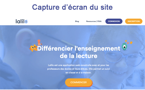Connexion élève à la maison sur app.lalilo.com