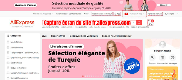 site commerce chinois