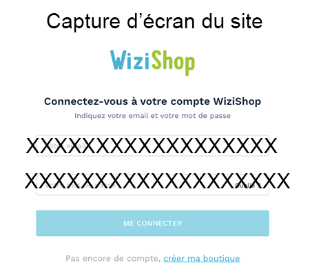 Se connecter à l'espace d'administration WiziShop 