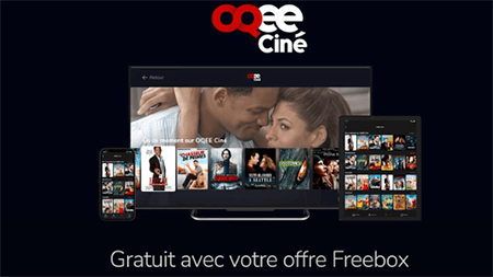 Free lance sa nouvelle plateforme de streaming Oqee Ciné