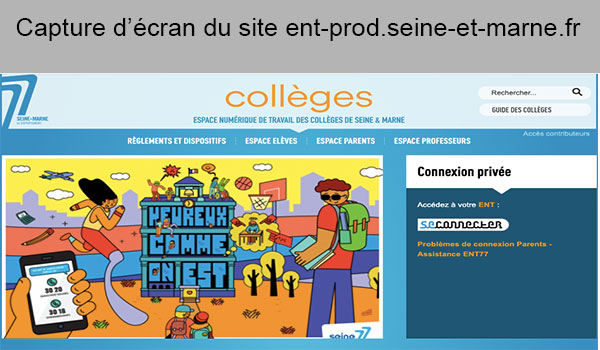 Site internet ENT77