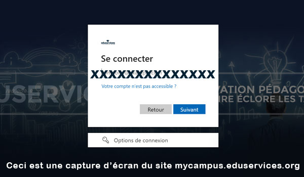 Connexion à Mycampus Eduservices