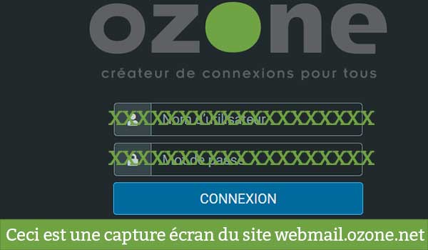 Accéder à la boite mail Ozone webmail